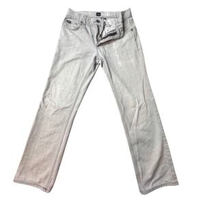 RVCA Jeans Mens 28x27 Gray Chev Denim Straight Leg 100% Cotton Casual Pants